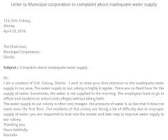 94 best free application letter templates samples pdf doc. Letter To Municipal Corporation To Complaint About Irregular Water Supply Official Letters Applications And It Solutions
