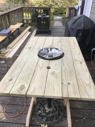 Patio Hot Pot Table Outdoor Barbeque Outdoor Oven Woodworking Inspiration