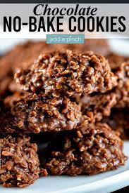 One Of My Very Favorite Cookies Chocolate No Bake Cookies Add A Pinch Chocolate No Bake Cookies Baking Recipes Cookies Cocoa Powder Recipes