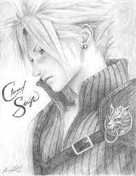 Cloud Sketch Ffvii By Friedchicken365 On Deviantart Final Fantasy Vii Final Fantasy Art Final Fantasy
