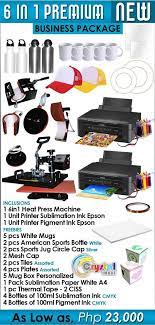 6 In 1 Premium Business Package Php 23 000 Inclusions 1 6in1 Heat Press Machine 1 Unit Printer Sublimation Printing Business Tshirt Printing Business Business