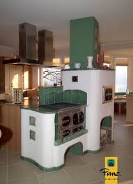 Kachelofen Kuchenherd In Kochinsel Heizkamin Ofen Kamin