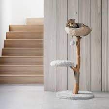 Wooden Cat Condo Unique Cat Trees Wood Cat Tree Cat Etsy In 2021 Cat Furniture Wood Cat Cat Tree House