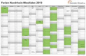 So wird versucht, das verkehrschaos zu beginn der ferien so gering wie. Ferien Nordrhein Westfalen 2019 Ferienkalender Zum Ausdrucken
