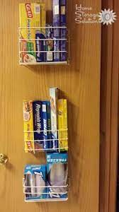 Wall kitchen cabinet in beech. Aluminum Foil Plastic Bags Kitchen Wrap Storage Organization Ideas Kitchen Wrap Kitchen Storage Solutions Kitchen Drawer Organization