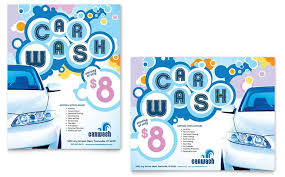 Car Wash Poster Word Publisher Template Car Wash Posters Poster Template Design Template Design