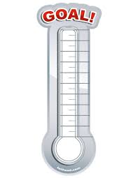 printable fundraising thermometer blank thermometer