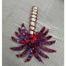 If you have an embroidery machine or a sewing machine with embroidery capability. Chenille Cotton Sequence Embroidery Motive Packaging Type Roll Rs 500 Meter Id 21439319130