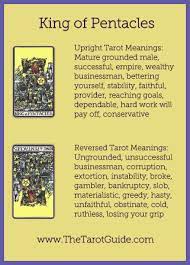 The card represents a person of means coming into your life or symbolizes you attaining the status and wisdom represented by this card; 130 Tarot King Of Pentacles Ideas Tarot Pentacle Tarot Decks