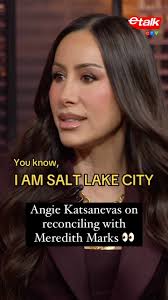 Angie Katsanevas from 'The Real Housewives of Salt Lake City' stopped by  our studio to talk about her reconciliation with Meredith Marks in the  latest episode… BUT it seems as though this