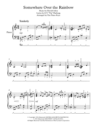 Download Somewhere Over The Rainbow Piano Solo Sheet Music By Judy Garland Sheet Music Plus Sheet Music Digital Sheet Music Piano