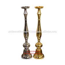 (2 pc) a pair of mackenzie childs daffodil candle holders in gold and white ceramic with the shape of a. Tall Gold Pillar Candle Holder View Cheap Pillar Candle Holders A H Decorative Product Details From A H Decorative Export On Alibaba Com