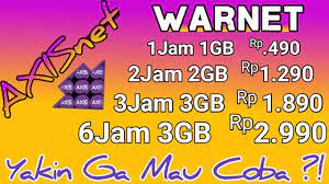 Cara Daftar Paket Warnet Axis Murah 1jam 1gb Rp490 Youtube