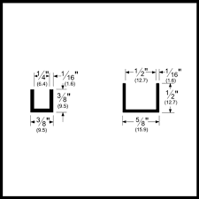 Aluminum U Channel For Sliding Door Guide Channels Tracks