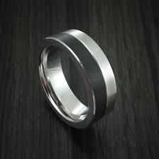 Cobalt And Black Cobalt Band Custom Made Two Tone Men S Ring Revolution Jewelry Rings For Men Rings