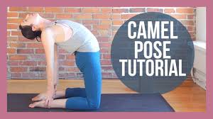 Use a folded blanket under the knees or shins for more comfort. Camel Pose Tutorial Camel Backbend Yoga Tutorial Youtube