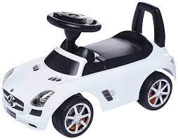 Amazon Com Best Ride On Cars Mercedes Benz Push Car White Baby