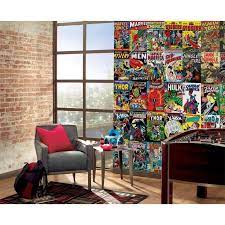 Superhero Wall Murals Marvel Bedroom Superhero Wall Mural Comic Book Nursery