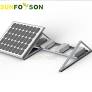 Aluminum Ballast Roof Solar mounting brackets from www.solar-mount.com