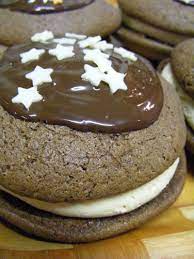 Recipe Chocolate And Peanut Butter Whoopie Pies The Baking Lady Baking Christmas Food Chocolate Recipes
