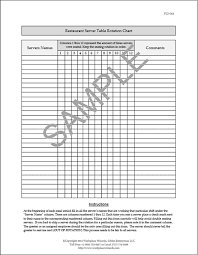 Restaurant Server Table Rotation Form Restaurant Consulting