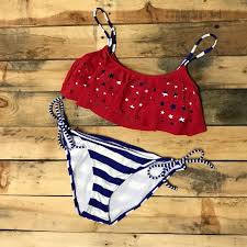 juniors rue 21 2 piece bathing suit size s