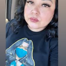 Brown Bandana Clown Girl by Chris Lowk Velveteen Plush Blanket