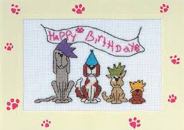 Free Cross Stitch Chart Birthday Card Sewandso