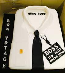 Imprinted penholder, cardholders, calendars can be a great farewell gift for your boss or colleague. Farewell Cake For A Boss Bon Voyage Office Farewell Cake Crafty Gifts Cake Decorating