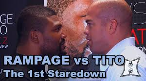 3 submissions (19%) 5 decisions (31 losses 4 ko/tko. Rampage Jackson Tito Ortiz Bellator Ppv Staredown Big Head Smack Talk Youtube