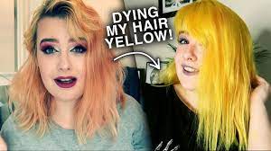 Adding hair length and volume, also possible for more colorful hairstyles. How To Dye Your Hair Bright Yellow Youtube