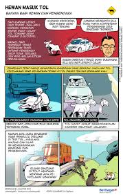 Salah satu contoh cerita bergambar yang sudah mendunia dan mempunyai banyak penggemar yaitu komik. Komik Bukan Salah Hewan Jika Menyeberangi Jalan