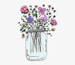 Download 1,701 honey jar drawing stock illustrations, vectors & clipart for free or amazingly low rates! Florero Png Png Download Mason Jar With Flowers Sticker Transparent Png Kindpng