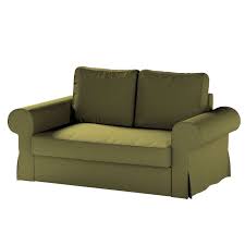 Um das schöne neue sofa vor flecken zu schützen gibt es wohl nichts besseres als einen modischen sofabezug. Backabro 2 Sitzer Sofabezug Ausklappbar Olivgrun 161 26 Bezug Fur Backabro 2 Sitzer Sofa Dekoria