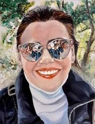 What's the story behind the "Smile!" painting?