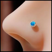 london blue topaz silver nose stud a 3mm nose ring in 22g etsy in 2021 nose stud nose jewelry london blue topaz