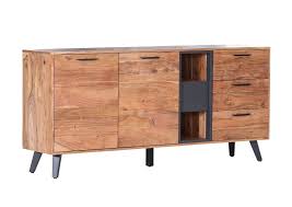 Hinter 4 drehtüren warten 4 einlegeböden, die ihnen individuellen mit diesem sideboard ist diese besonders schnell geschaffen. 30 Reduziert Sideboard Milton Skandinavisch Braun Akazie 180 Cm Breit