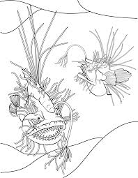 Use these images to quickly print coloring pages. Angler Fish Coloring Page Youngandtae Com Fish Coloring Page Coloring Pages Scary Fish