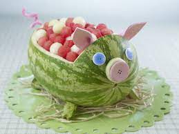 Cerdito En Sandia Tutorial Ideas Y Material Gratis Para Fiestas Y Celebraciones Oh My Fiesta