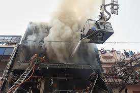 LucknowFireTragedy Lucknow fire, which claimed 15 lives, triggered a  statewide crackdown on coaching institutes, libraries, and commercial  establishments operating in violation of building and fire safety norms.  Authorities in Kanpur, Prayagraj, Varanasi,