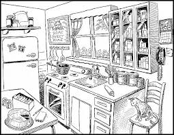 Download in under 30 seconds. Kitchen Interior Kitchen Cartoon Kitchen Clipart Cartoon Drawings