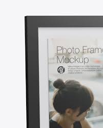 Download Glossy Photo Frame Mockup In Stationery Mockups On Yellow Images Object Mockups PSD Mockup Templates