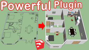 This tutorial shows how to draw 2d floor plans in sketchup step by step from. How To Use Dibac In Sketchup Floor Plan To 3d Youtube
