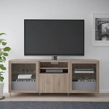 Besta Tv Unit With Drawers Walnut Effect Light Gray Lappviken Stallarp Gray Stained Walnut Eff Clear Glass 70 7 8x16 1 2x29 1 8 Learn More Ikea In 2020 Tv Unit Grey Stain Ikea