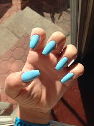 Light Blue Coffin Nails Coffin Nails Designs Blue Coffin Nails Blue Nails