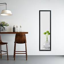 There is nothing but air between two small pieces of plywood. Beauty4u Full Length Mirror Wall Mirror Door Mirror Full Body Mirror Explosion Proof Wall Mounted Hanging Mirror For Dorm With Rectangular Float Framed For Room Decor 50 X 14 Black Buy Online In Angola