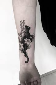 Cheshire cat tattoo design on thigh. Www Facebook Com Cat Flowers Tattoo Black Cat Tattoos Cat Tattoo Designs Tattoos