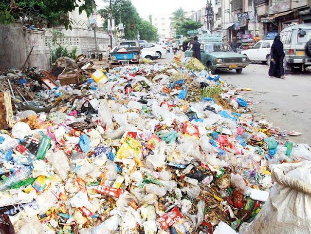 Image result for garbage in pakistan