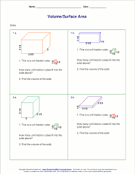 What is the volume of a cylinder with a height of 21 in and a radius of 7 in? Free Worksheets For The Volume And Surface Area Of Cubes Rectangular Prisms