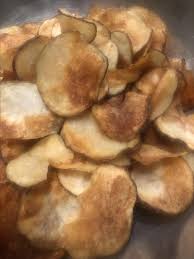 Cut into thin slices, and place in large bowl. Homestyle Potato Chips Recipe Allrecipes